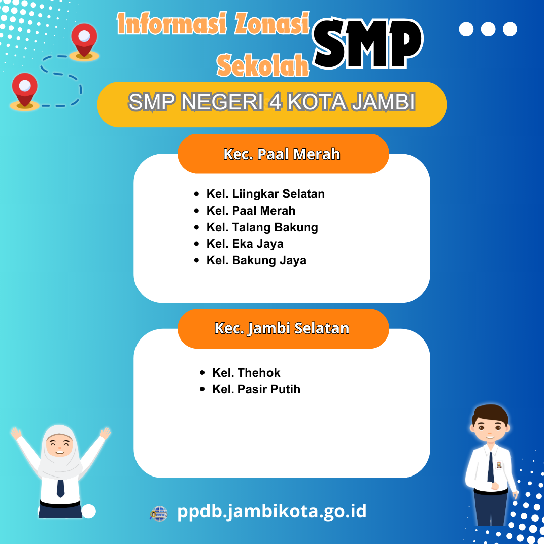 Zonasi SMP Negeri 4 Kota Jambi 