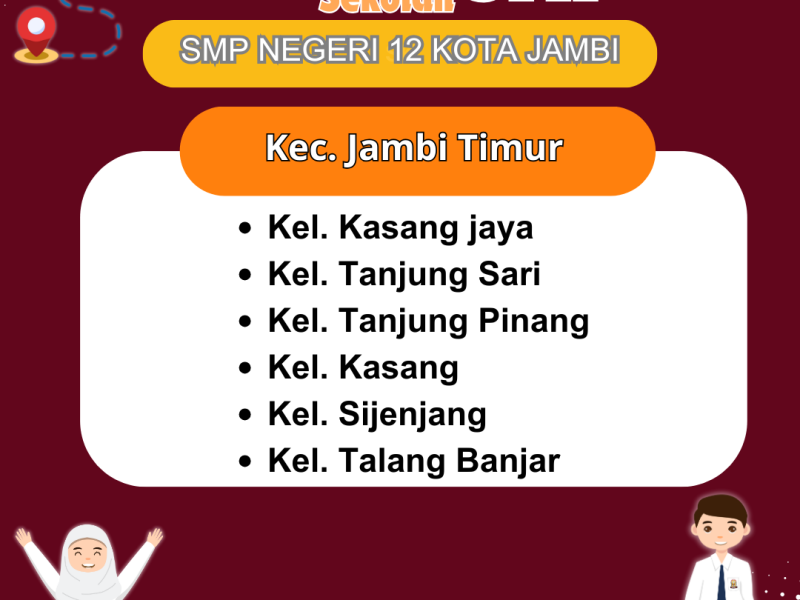 Zonasi SMP Negeri 12 Kota Jambi 